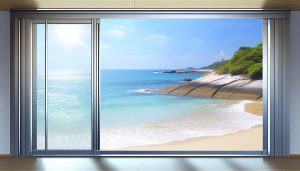 Optez pour l'aluminium pour vos baies vitrées coulissantes à Toulon, idéal en bord de mer pour sa durabilité et résistance à la corrosion.